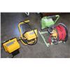 Image 2 : THREE SHOP LIGHTS ONE WITH EXTENSION CORD ON REEL