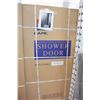 Image 1 : CAML 31 1/2" - 33 1/2" X 64" CHROME CLEAR GLASS SHOWER DOOR ASSEMBLY