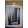 Image 2 : CAML 31 1/2" - 33 1/2" X 64" CHROME CLEAR GLASS SHOWER DOOR ASSEMBLY
