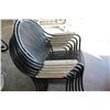 Image 1 : SET OF SIX STACKING PATIO CHAIRS NEW