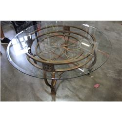 MODERN BEVELLED GLASSTOP COFFEE TABLE