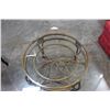 Image 2 : MODERN BEVELLED GLASSTOP COFFEE TABLE