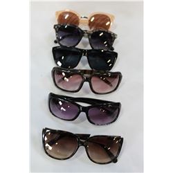 LOT OF SIX LOST PROPERTY DESIGNER SUNGLASSES GUESS NYGARD ETC