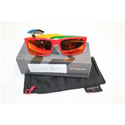 RYDERS HILROY RED GREEN YELLOW, POLARIZED BROWN LENS SUNGLASSES RETAIL $69.99