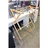 Image 1 : FOLIDNG WOOD BLANKET RACK
