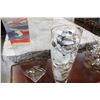 Image 2 : TWO TALL GLASS VASES AND SHELLS