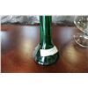 Image 3 : ART GLASS FLOWERS IN GREEN GLASS VASE