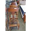 Image 1 : SIX TIGER OAK DINING CHAIRS
