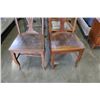 Image 2 : SIX TIGER OAK DINING CHAIRS
