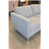 Image 2 : NEW HOME ELEGANCE MODERN GREY TWEED FABRIC SOFA, RETAIL $1399