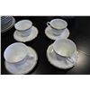 Image 2 : SET OF GERMAN CHINA WHITE WITH GOLD TRIM AND LIDDED CASSEROLE