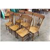Image 2 : SIX OAK PRESSBACK CHAIRS MADE IN CANADA