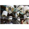 Image 2 : MODERN CHROME AND GLASS 9-LIGHT CHANDELIER