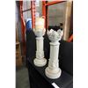 Image 1 : PAIR OF ITALIAN POTTERY CANDLESTANDS