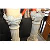 Image 2 : PAIR OF ITALIAN POTTERY CANDLESTANDS