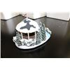 Image 2 : THOMAS KINKADE HAWTHORNE VILLAGE WINTER MEMORIES GAZEBO WITH CERTIFICATE