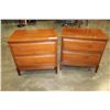 Image 1 : PAIR OF WALNUT ENDTABLES
