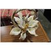 Image 1 : LARGE NEW ITALIAN PORCELAIN FLORAL BASKET