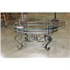 Image 1 : MODERN CHROME BASE GLASSTOP COFFEE TABLE