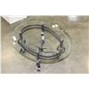 Image 2 : MODERN CHROME BASE GLASSTOP COFFEE TABLE
