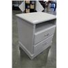 Image 2 : MODERN GREY 2-DRAWER ENDTABLE