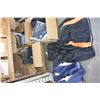 Image 1 : FOUR BOXES OF NEW BLACK/ GOLD AND BLACK/ BLUE ATHLETIC JACKETS + PANTS