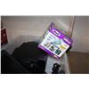 Image 2 : TOTE OF ELECTRONICS AND SMALL SHARK VACUUM