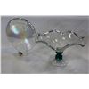 Image 2 : ETCHED MURANO GLASS BOWL AND HAND BLOWN IRREDESCENT GLASS DECOR