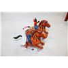 Image 1 : TWO WINDUP COWBOY AND INDIAN HORSES