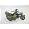 Image 1 : DIE CAST POST OFFICE MOTORCYCLE WITH SIDE CAR