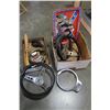 Image 1 : TWO BOXES OF AUTOMOTIVE STEERING WHEELS ETC