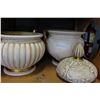Image 2 : LIDDED POTTERY PLANTER AND OTHER POTTERY PLANTER