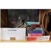 Image 1 : TWO BOXES OF RECORDS CDS AND BOOKS