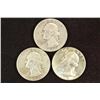 1947,52-D & 64-D WASHINGTON SILVER QUARTERS