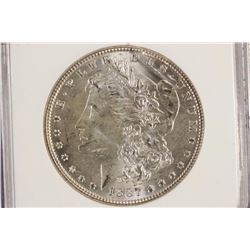 1887 MORGAN SILVER DOLLAR NGC MS64 SLAB IS CRACKED