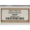 Image 3 : 2006-P SMS SOUTH DAKOTA QUARTER NGC MS69