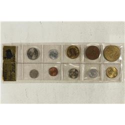 1962-1977 ICELAND 10 COIN MINT SET