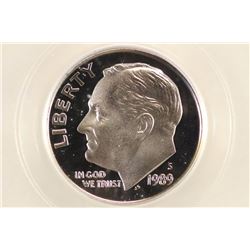 1989-S ROOSEVELT DIME PCGS PR70 DCAM