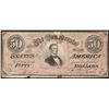 Image 1 : 1864 $50 Confederate States of America Note