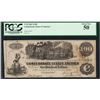 Image 1 : 1862 $100 Confederate States of America Note T-39 PCGS About New 50