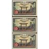 Image 1 : Lot of (3) 1945 Japanese 50 Sen Notes