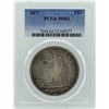 Image 1 : 1877 $1 Seated Liberty Silver Trade Dollar Coin PCGS MS62