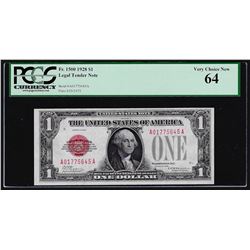 1928 $1 Legal Tender Note PCGS Very Choice New 64