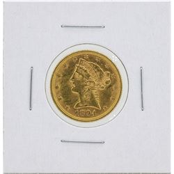 1894 $5 Liberty Head Half Eagle Gold Coin