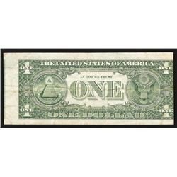 1985 $1 Federal Reserve Note Misalignment ERROR