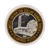 Image 1 : .999 Silver Flamingo Hilton Las Vegas, Nevada $10 Casino Limited Edition Gaming