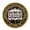 Image 2 : .999 Silver Golden Nugget Las Vegas $10 Casino Limited Edition Gaming Token