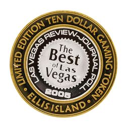 .999 Silver Ellis Island Casino & Brewery Las Vegas $10 Limited Edition Gaming T