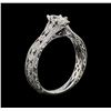 Image 5 : 14KT White Gold Neil Lane 0.80ctw Diamond Wedding Ring
