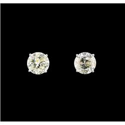 14KT White Gold 2.26ctw Diamond Earrings